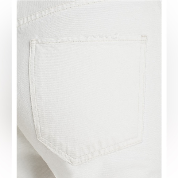 Agolde Riley High Rise Straight Leg Cropped Jeans in Veil White 31 - Picture 9 of 9